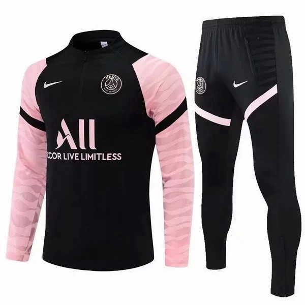 Tuta Calcio PSG 21/22 Nero Rosa